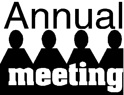 Annual Meeting text over shadow of 4 people