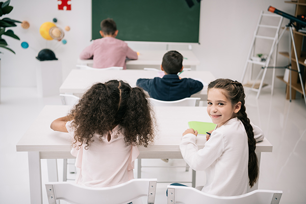 kids in a classroom