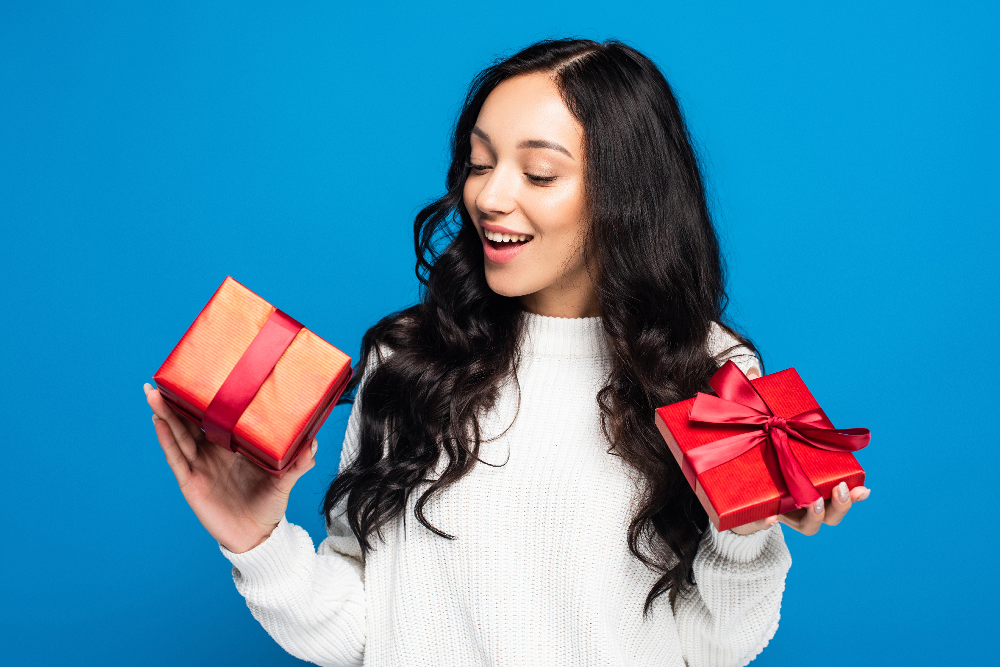 lady with two gifts smaller